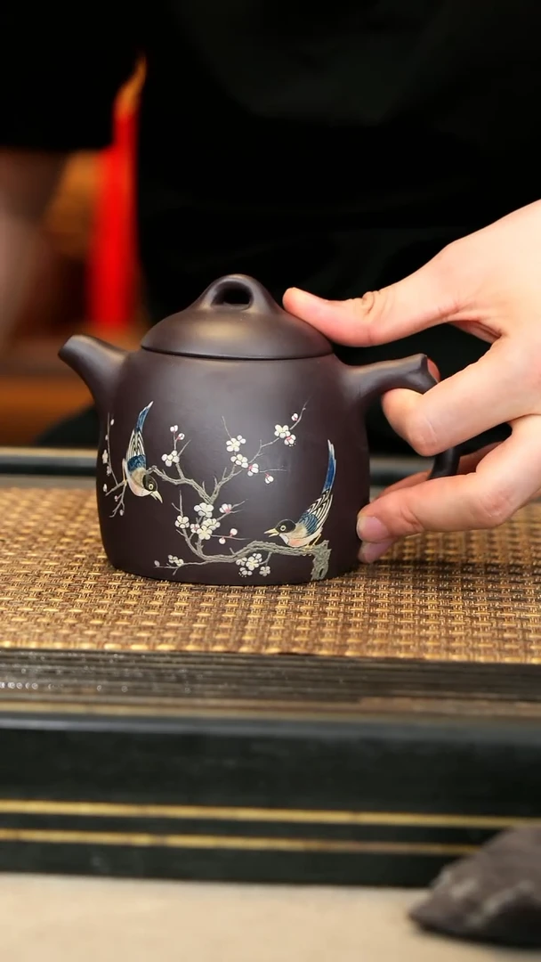 茶壶紫砂18《双鸟》秦权