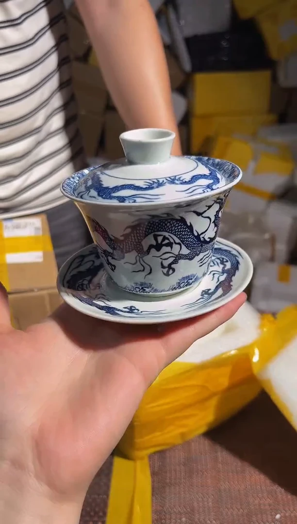 陶瓷茶具摆件旅行套组