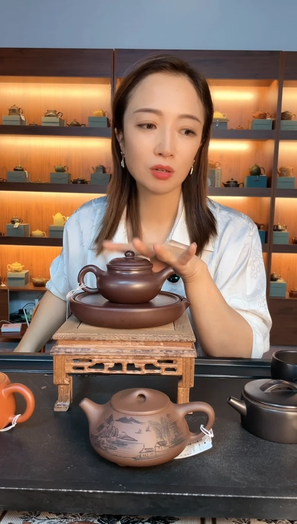 茶壶紫砂光器仿古 老紫泥 徐保国