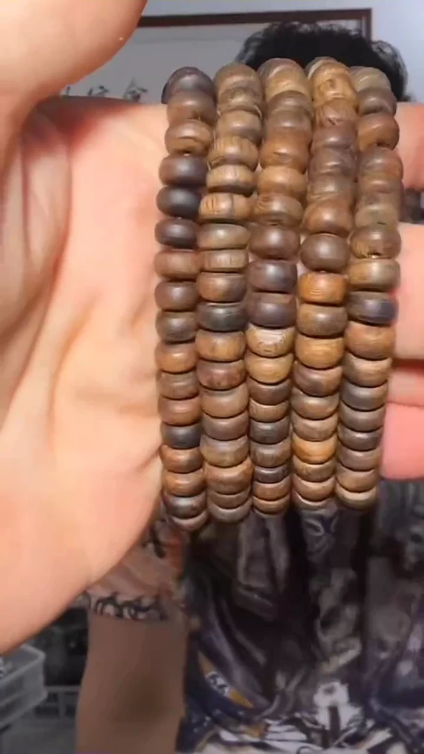 手串沉香b35号沉水红土片片多样性发一