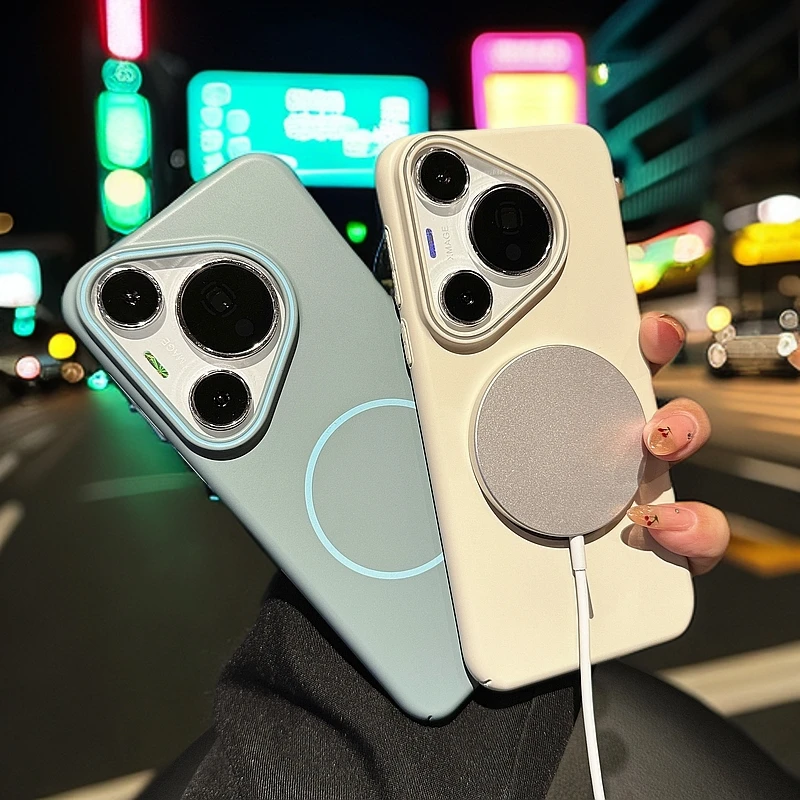 【磨砂防摔】超薄适用华为p70pro+情侣p60ultra磁吸mate60全包简约