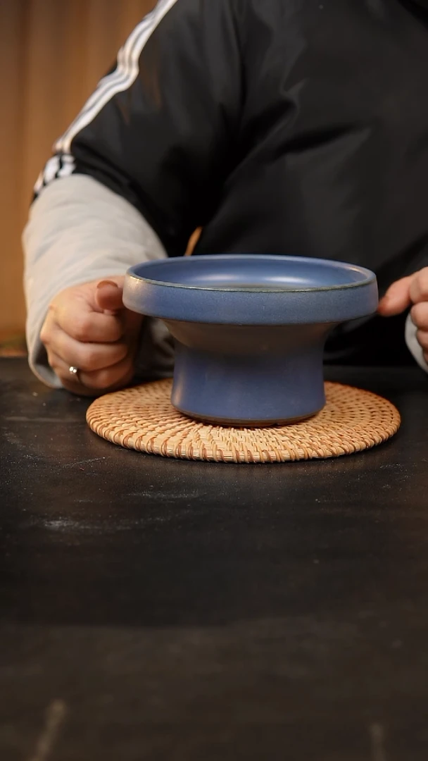 【闪购商品】瓷片泥泥手工花盆口15