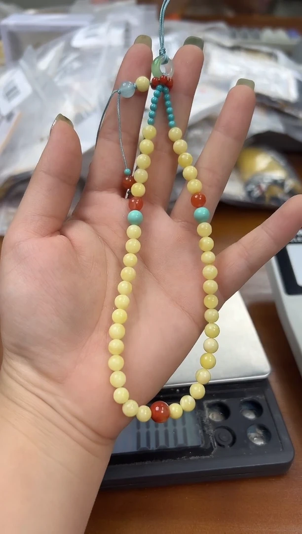 未镶嵌蜜蜡裸石蜜蜡手机挂
