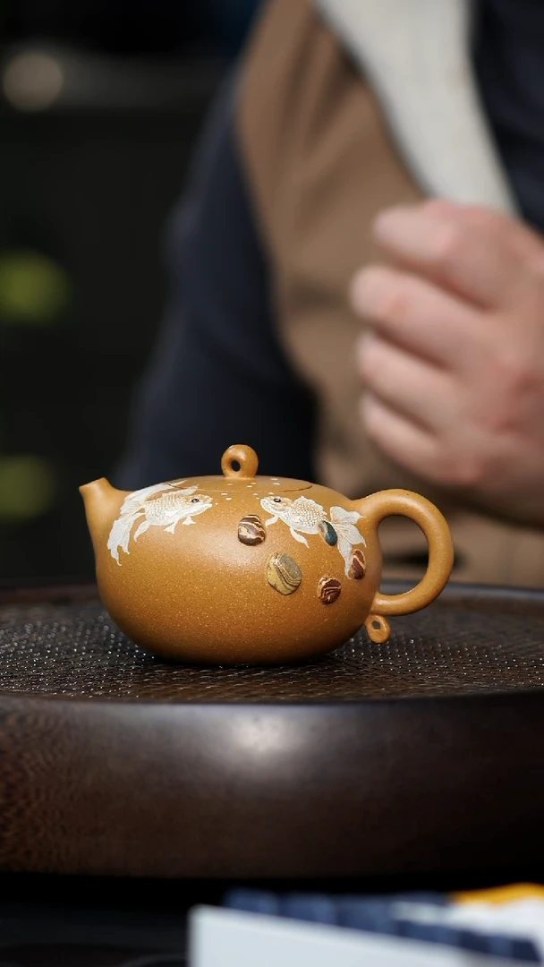 天****蓝JCY-0054金玉满堂（双鱼）-段泥-200cc