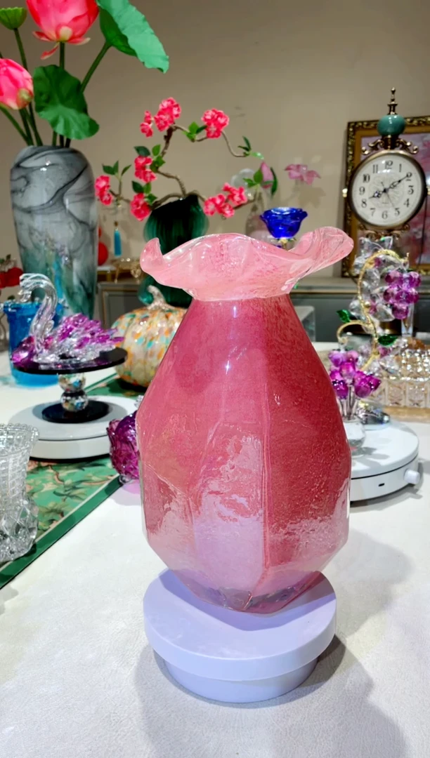 琉璃手工艺品花瓶 微瑕