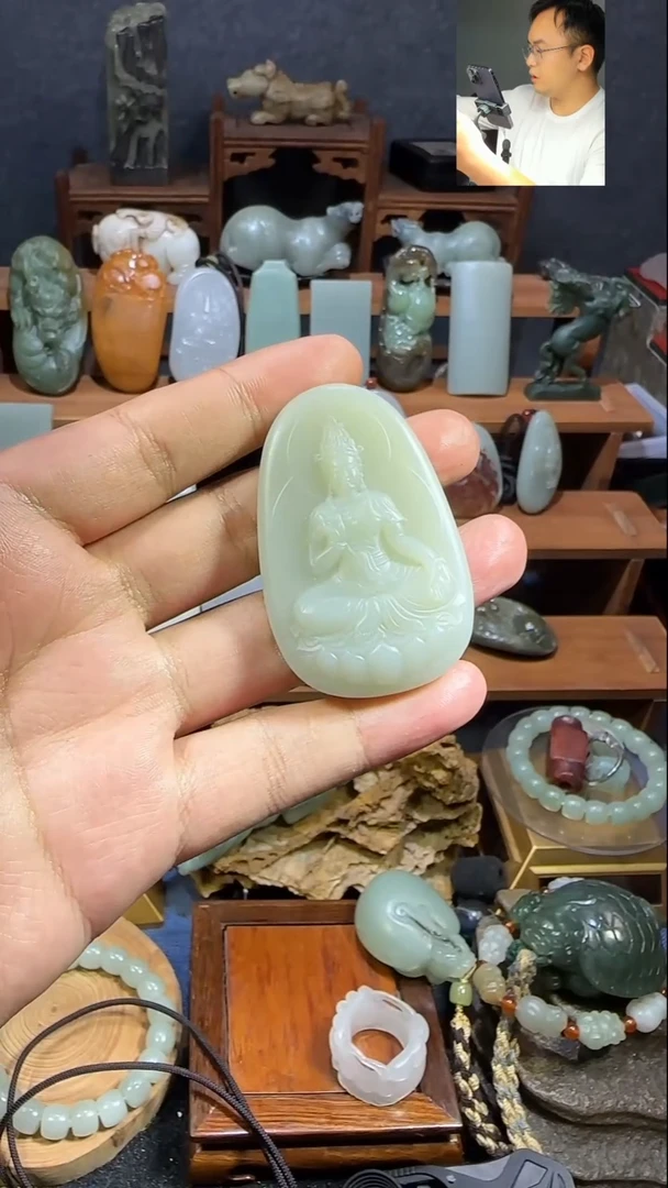 颈饰未镶嵌和田玉水**成1