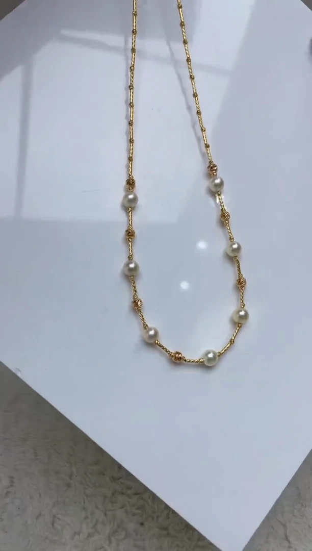 颈饰银S925镶嵌海水珍珠