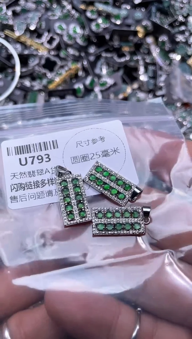 【闪购商品】翡翠颈饰未镶嵌U793多样性发其一