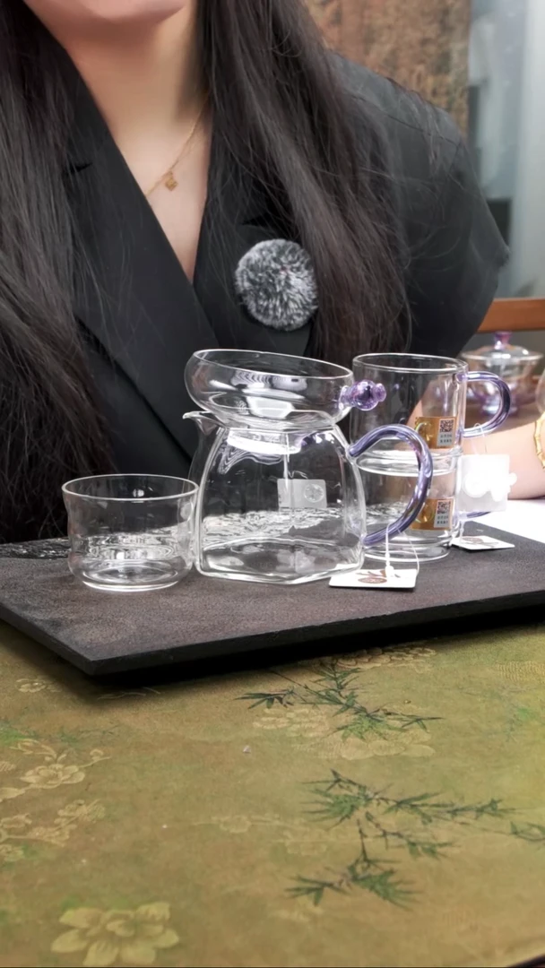 棱然+奉珠激光+逸杯一对浅紫+茶剪
