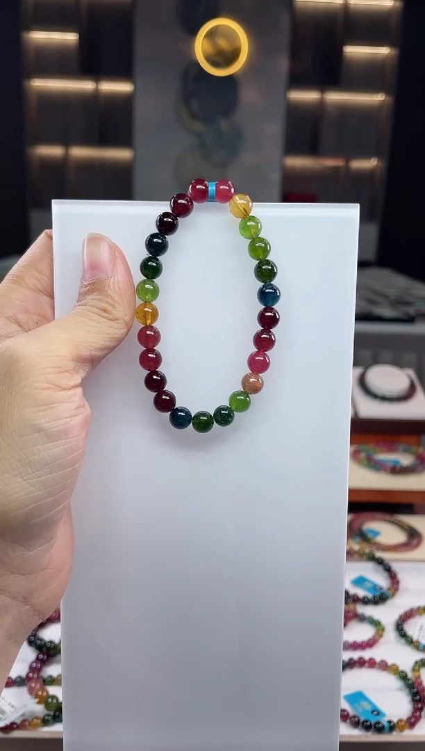 单圈手串未镶嵌碧玺（多样性发一条）Q