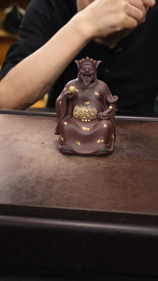 紫砂茶宠紫砂财神