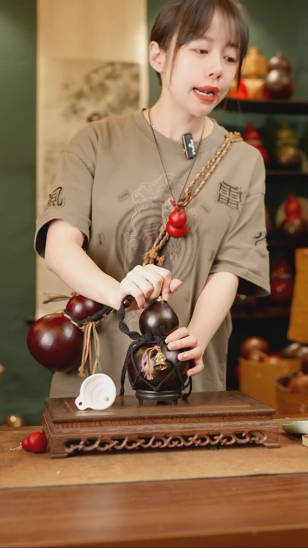 33号精品天然大漆酒葫芦一物一拍~