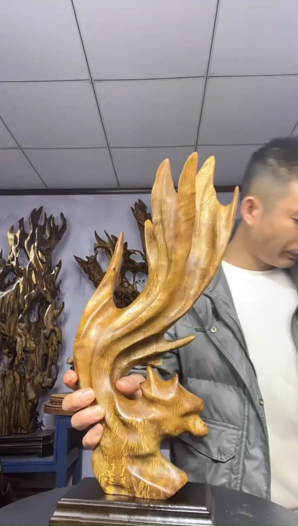 金丝楠木头款用****5金丝楠木工艺品摆件