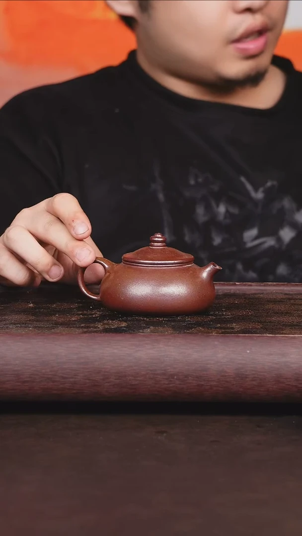 茶壶紫砂柴烧 寒江