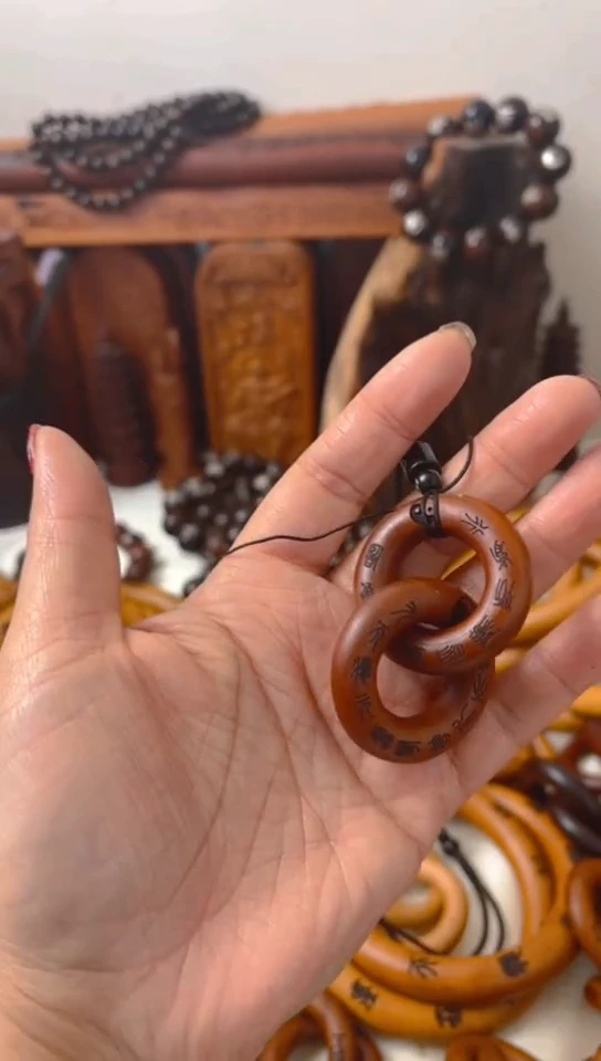 【闪购商品】枣木木雕乾坤圈20圈口一物一拍