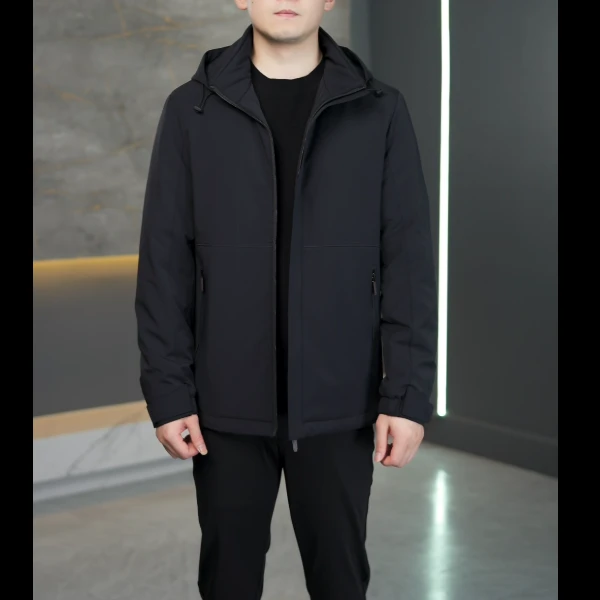 【短款脱卸羽绒服外套】25年冬季新款纯色商务休闲保暖羽绒服外套男