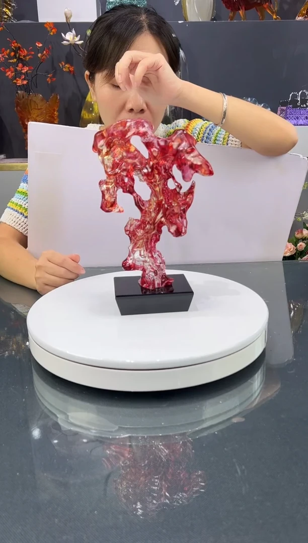琉璃水晶琉璃摆件1个