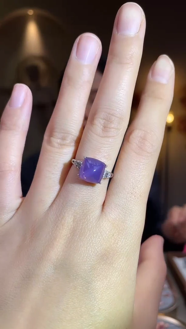 银S925镶嵌戒指水晶手饰