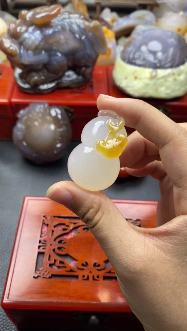 未镶嵌手把玛瑙/玉髓Q*糖00