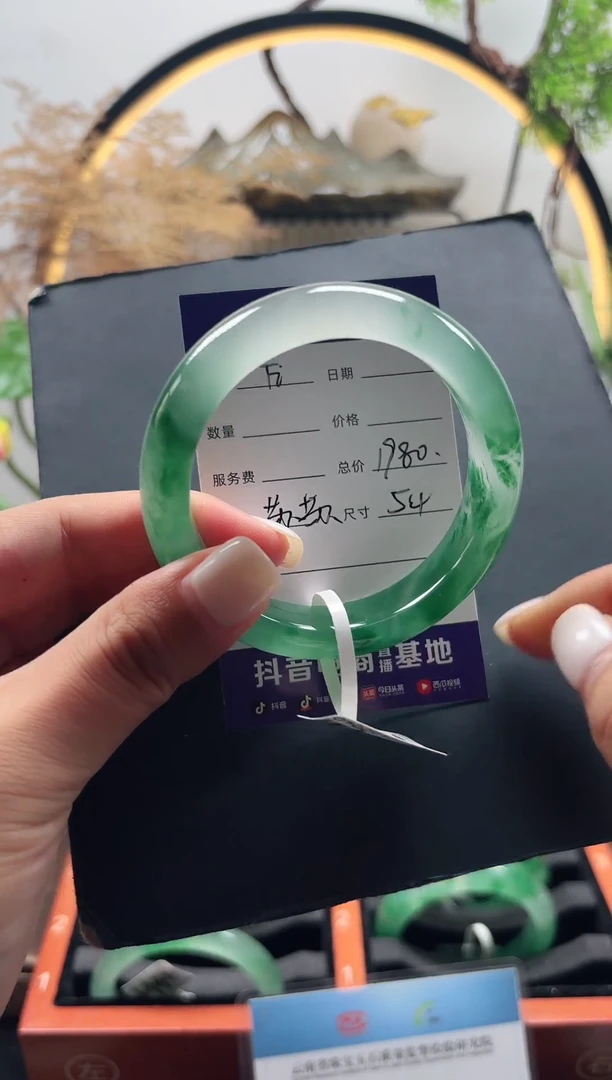 石英质玉（非洲翠）手镯未镶嵌F****醒Fiona醒醒54