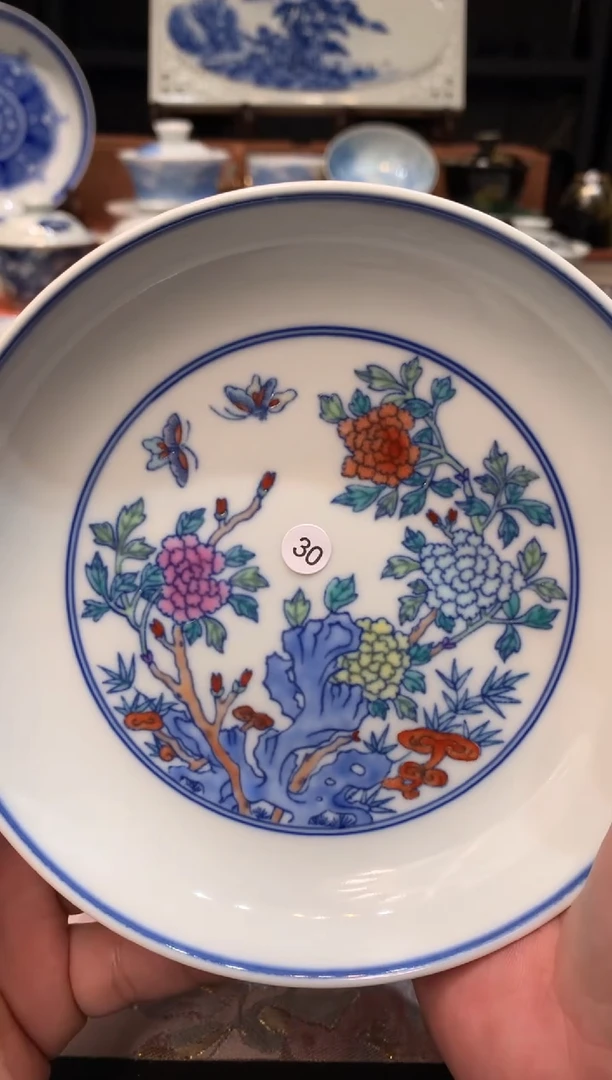 隆***饭30斗彩壶承cl119