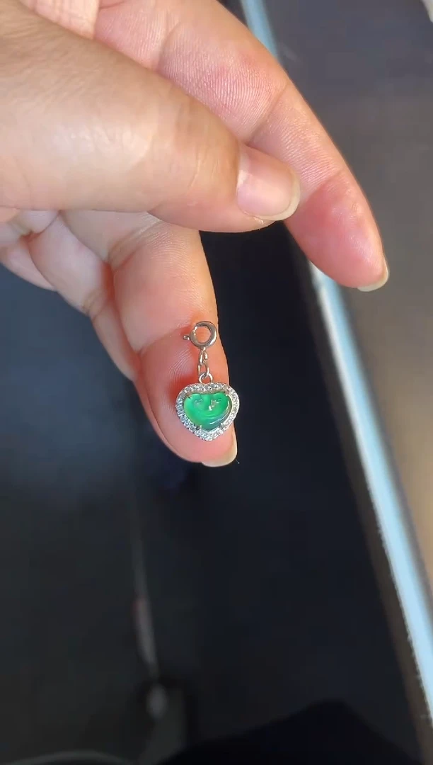 吊坠(不含链)银S925镶嵌翡翠1