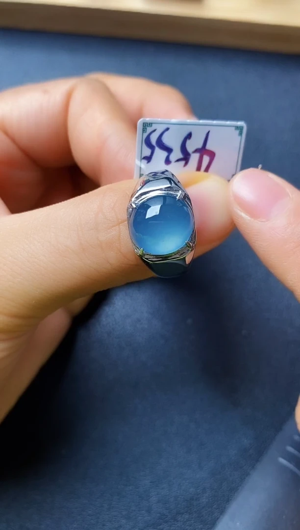 银S925镶嵌戒指翡翠2522222