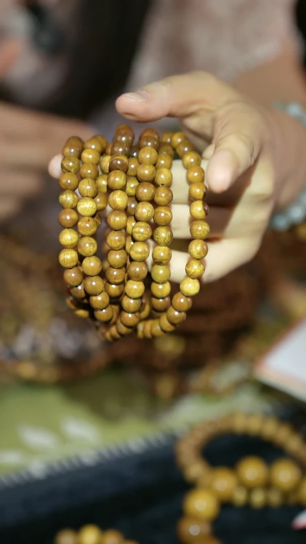 金丝楠手串/手链0.8金丝楠枯木黄带花