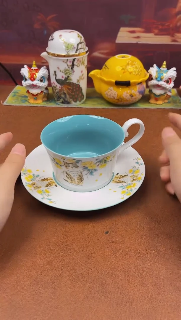 陶瓷茶具摆件旅行套组