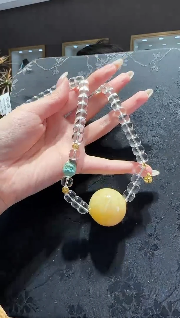 【闪购商品】水晶项链未镶嵌水晶老型项链设计款