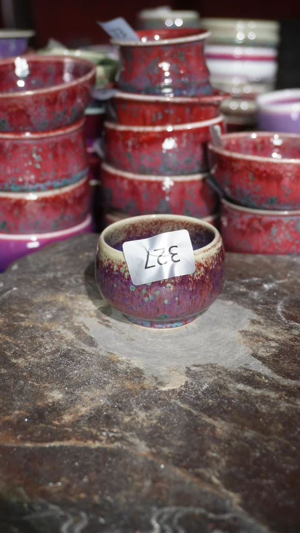 摆件陶精品窑变钧瓷茶器