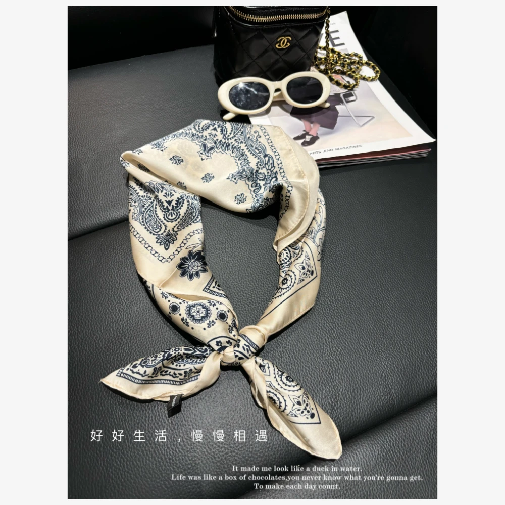 【腰果花丝巾】复古时髦百搭丝巾
