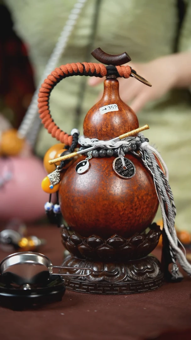 【闪购商品】352号500ml左右的非遗漆器酒葫芦