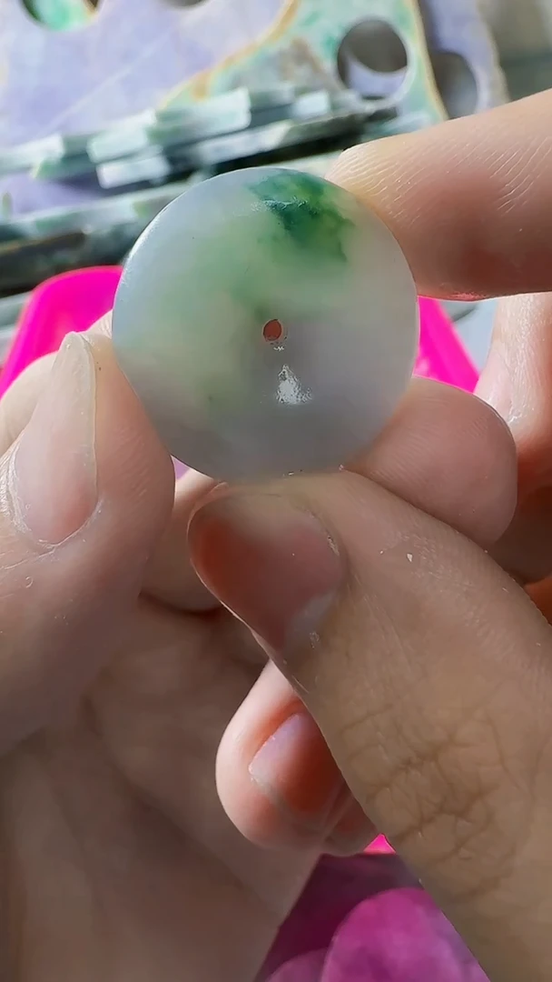 翡翠裸石木*轩缅甸翡翠A货文8542