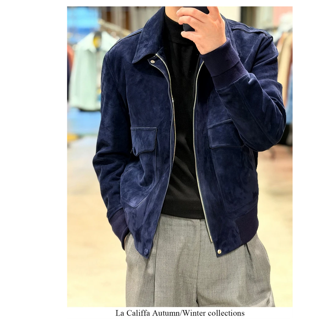 65500BER版“法式优雅 LambSkin 小羊羔 丝绒感”A2飞行夹克 皮衣