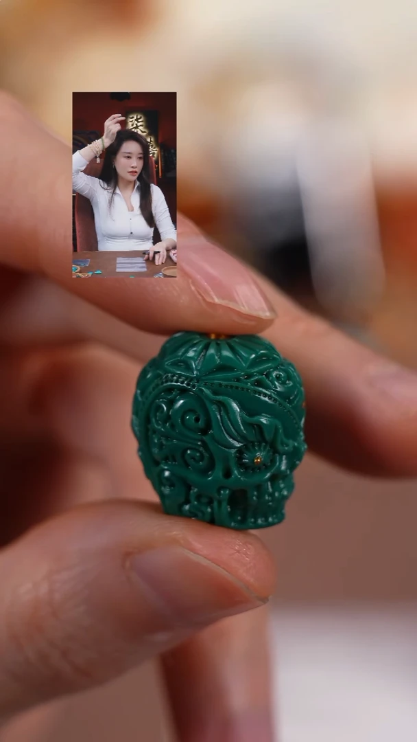 未镶嵌绿松石1金柒禧文玩回血好物
