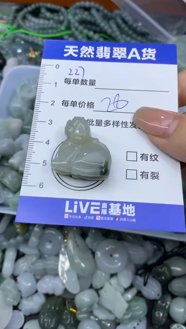 颈饰未镶嵌翡翠天然翡翠A货批量多样性发一件