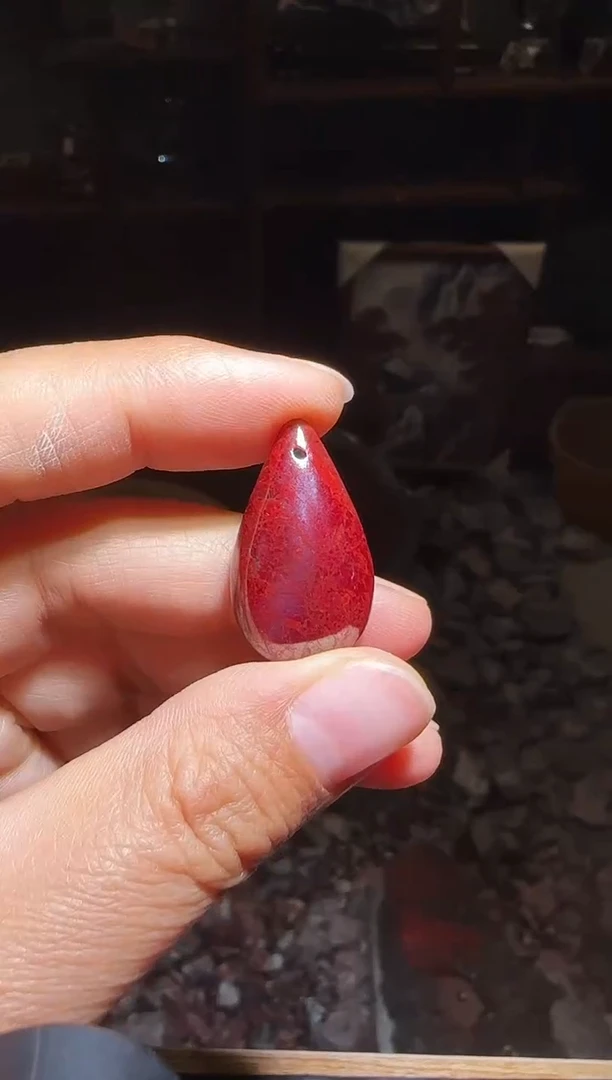 天然辰砂朱砂吊坠25