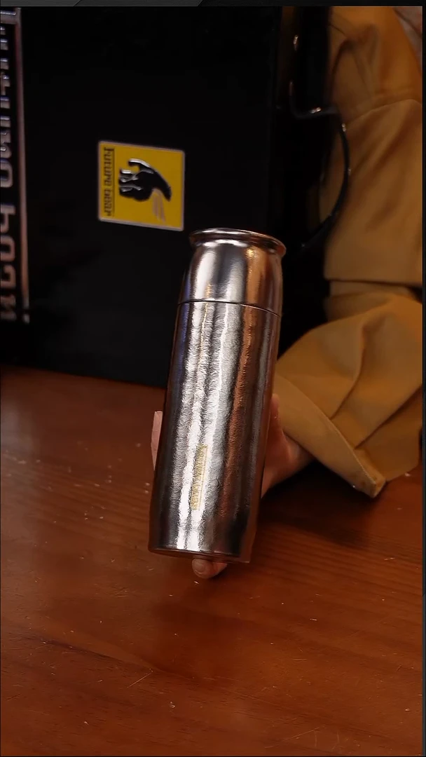 陶89-未来熊博士帽钛杯-炫目银420ml