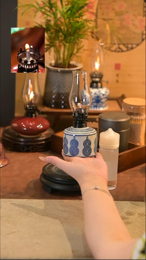 景德镇陶瓷灯摆件