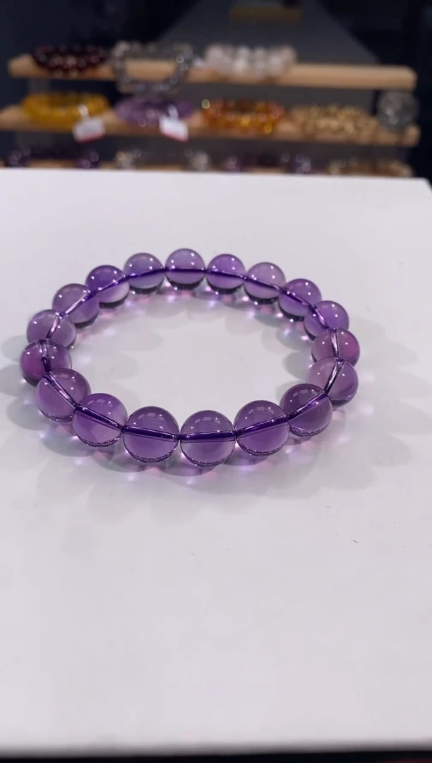 水晶手链未镶嵌紫水11+