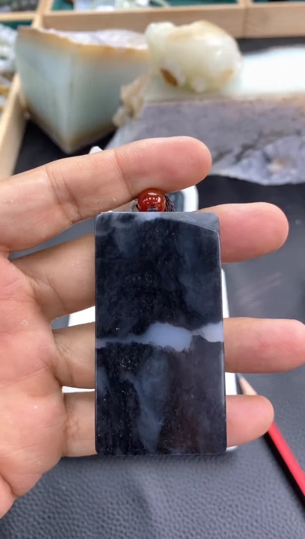 定制和田玉C****d定制挂件