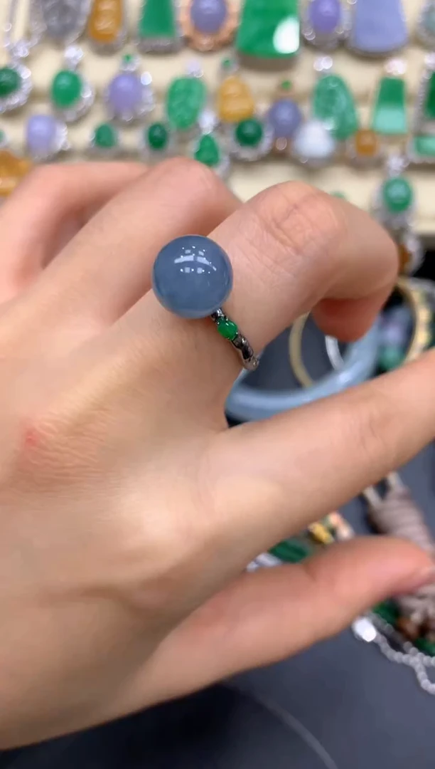 【闪购商品】翡翠戒指18K金镶嵌190-中国好珍宝