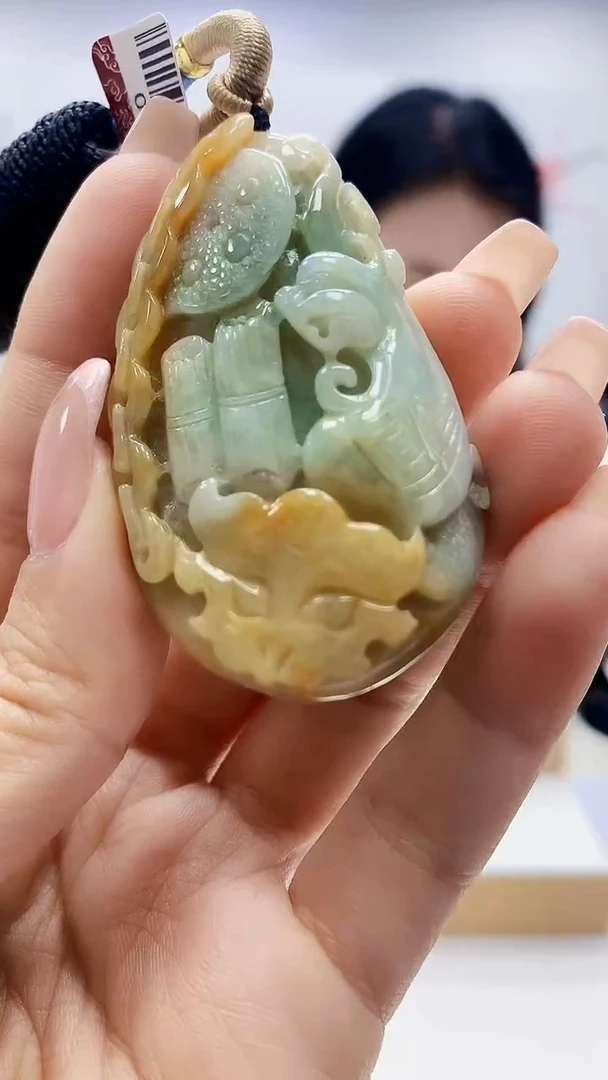 未镶嵌定制翡翠5155ty-毛货挂件23