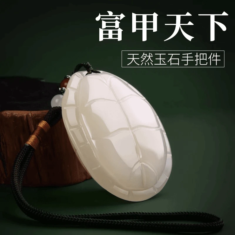 天然玉石富甲天下手把件客厅书房摆件家居装饰品乔迁送朋友礼物
