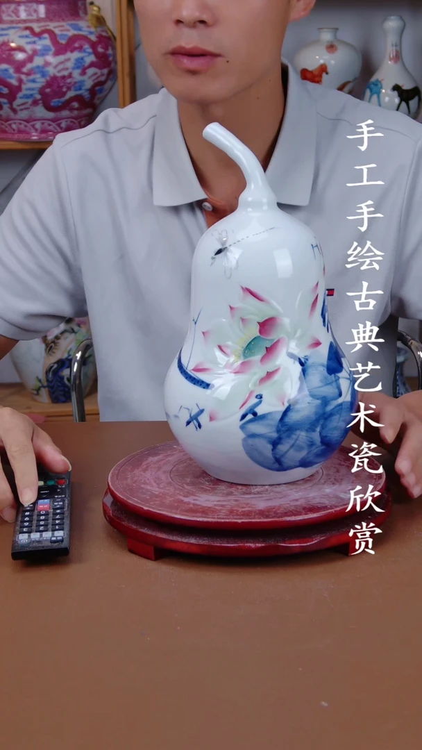 摆件景德镇手工手绘陶瓷摆件5