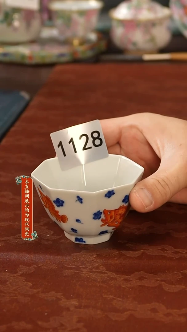 瓷片景德镇手工手绘精美陶瓷1128