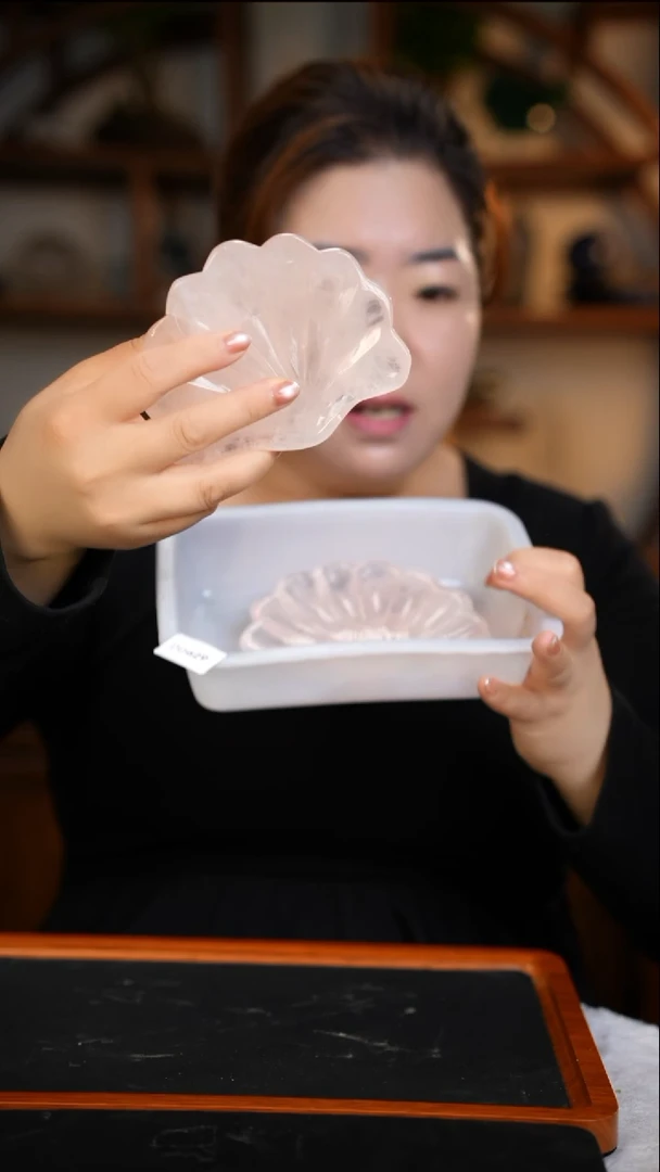 未镶嵌珠宝半成品水晶粉水晶碗D629多样性发其一