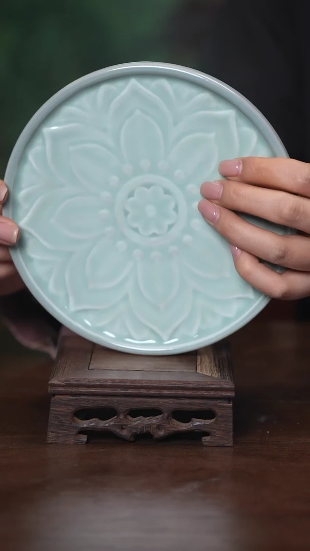 【闪购商品】清凉寺原产地仿古釉手工汝瓷壶承