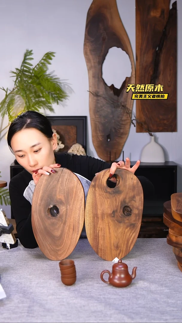 木大*北美黑胡桃原木.干裂疤结不属于商品质量问题